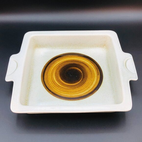Mid Century LAPID Pottery Baking Dish 9x9 Luxury Israel Ironstone Pan Lead Free - Picture 1 of 10